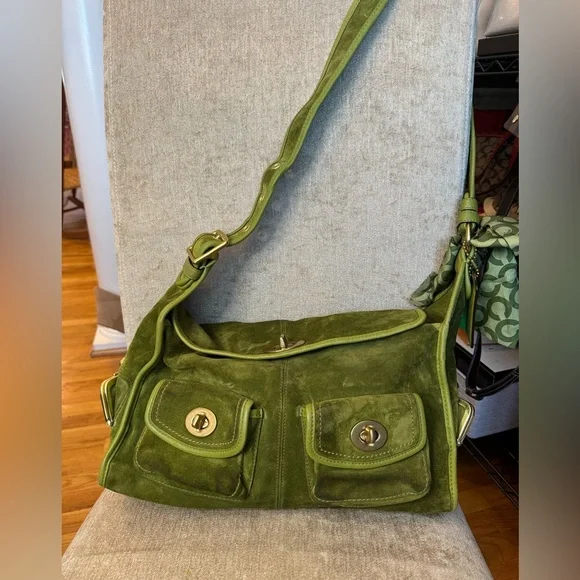 00's archive old coach suède hand bag COACH 12797 Vintage Brown Archive Limited Edition Bleecker